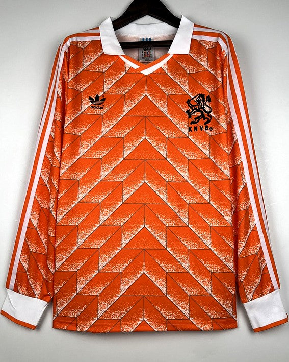 Netherlands Camicia A Maniche Lunghe